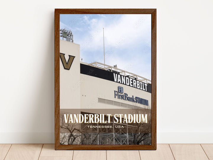 Vanderbilt Stadium Football  Wall Art