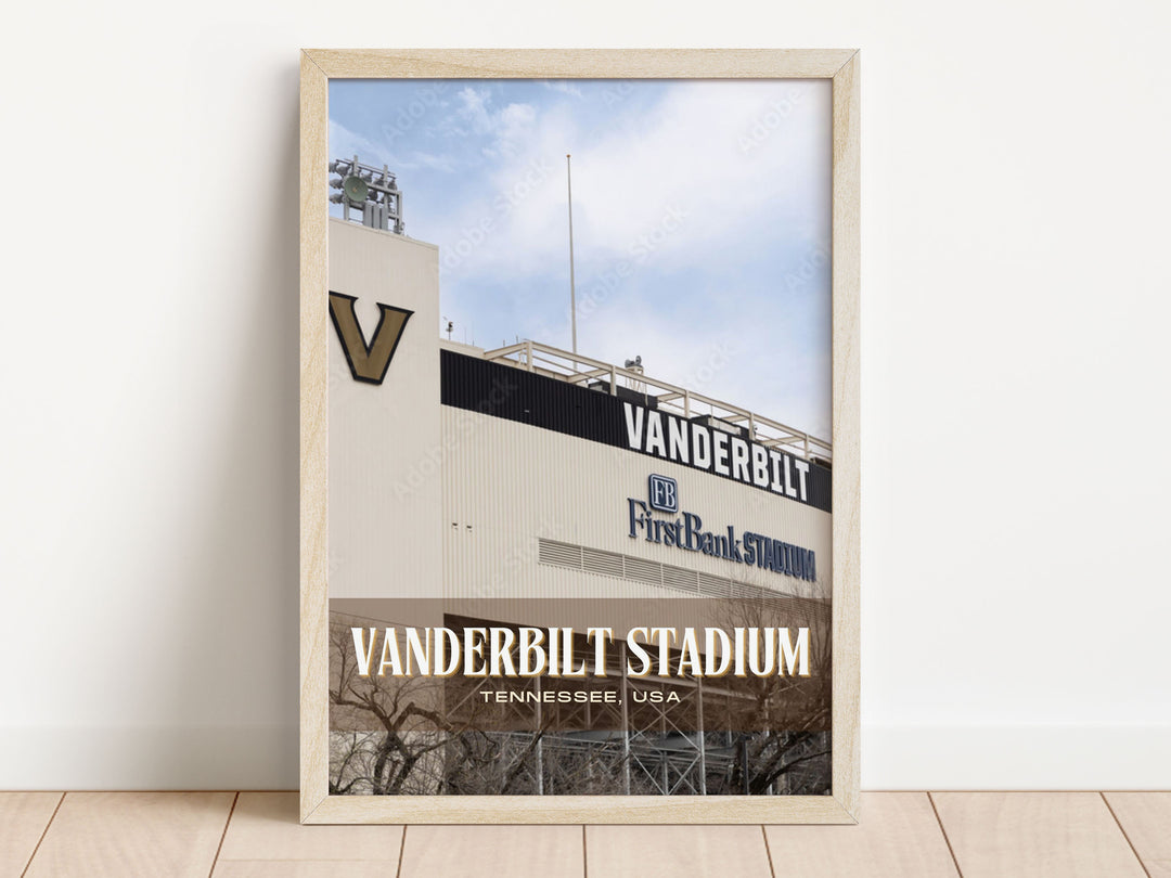 Vanderbilt Stadium Football  Wall Art