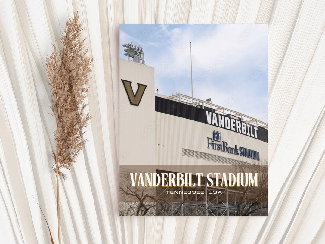 Vanderbilt Stadium Football  Wall Art