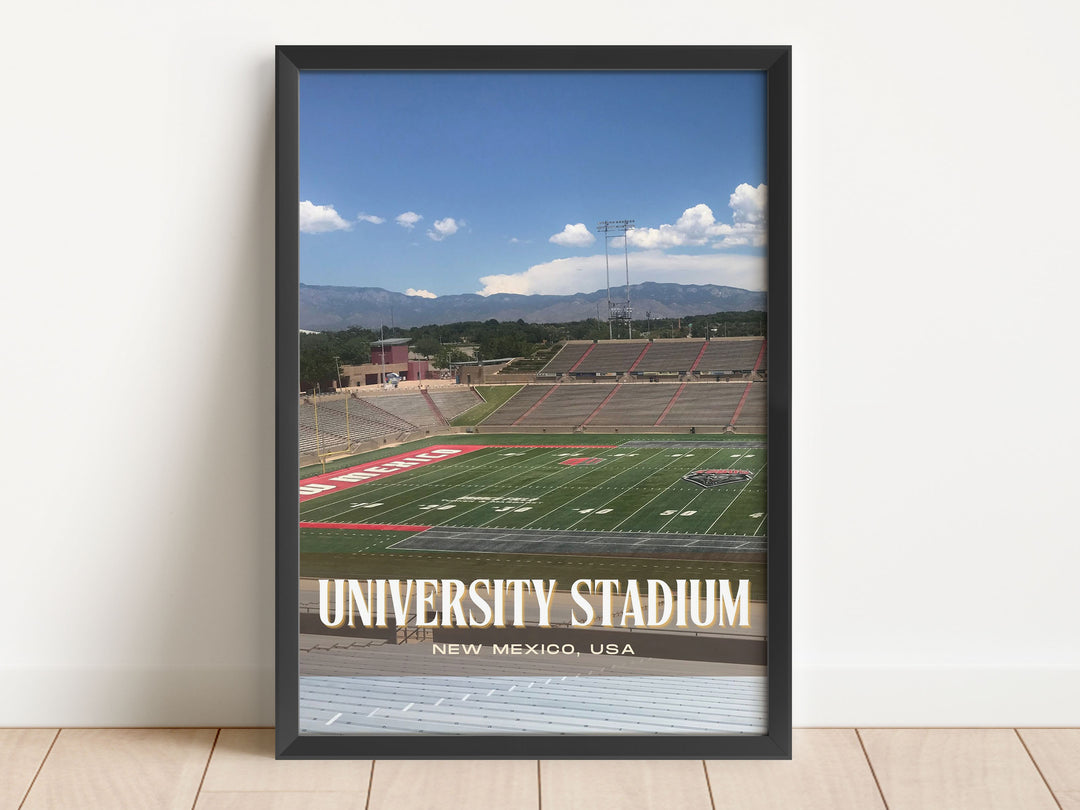 University Stadium Football Wall Art