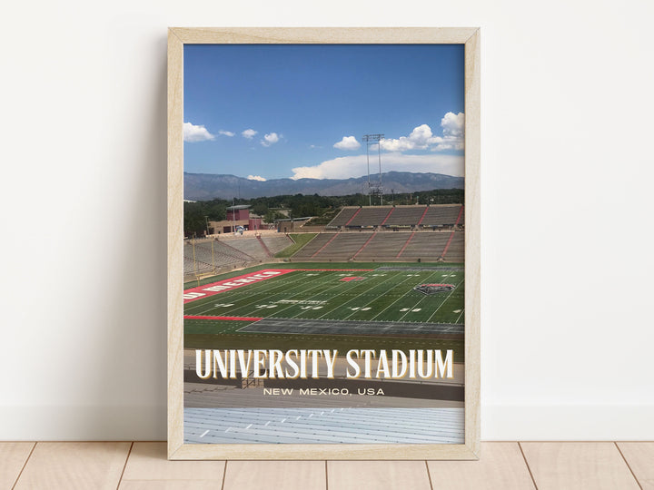 University Stadium Football Wall Art