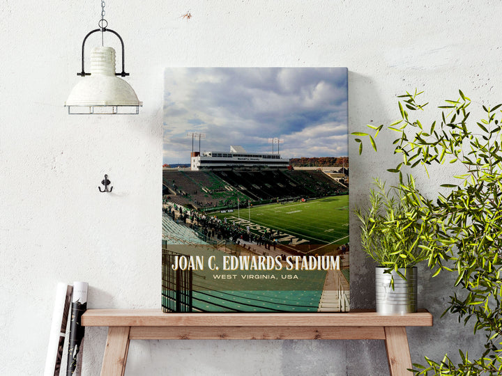 Joan C. Edwards Stadium Football Wall Art