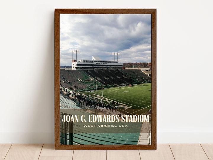 Joan C. Edwards Stadium Football Wall Art