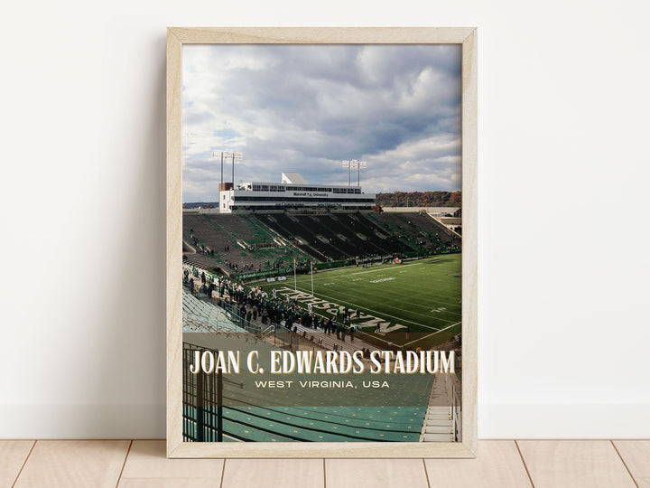 Joan C. Edwards Stadium Football Wall Art