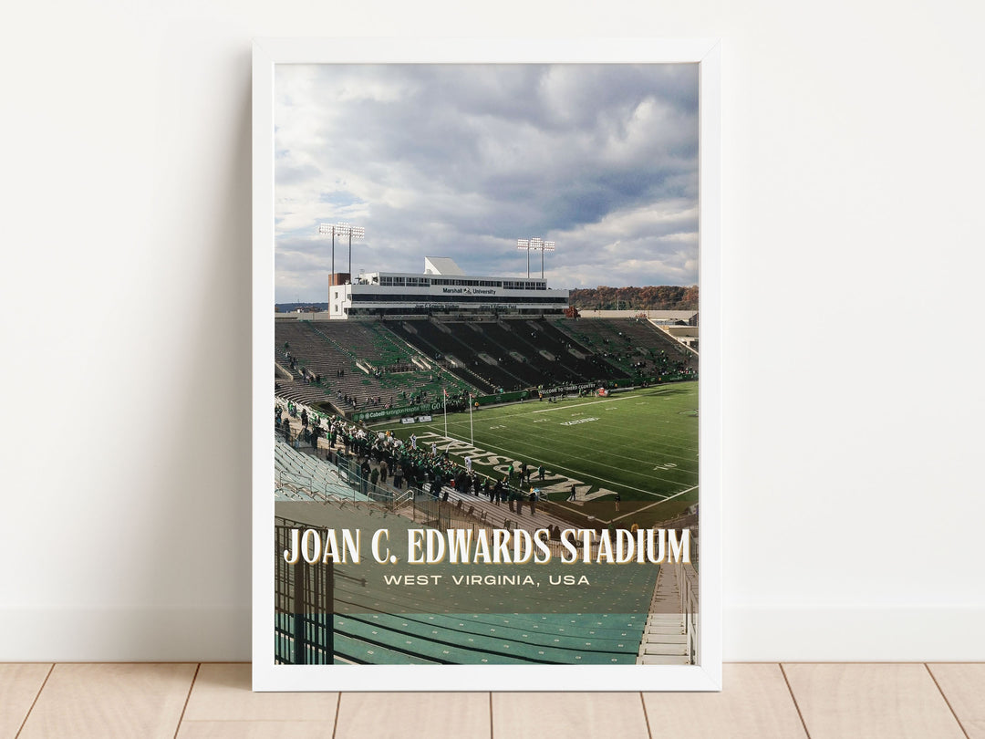 Joan C. Edwards Stadium Football Wall Art