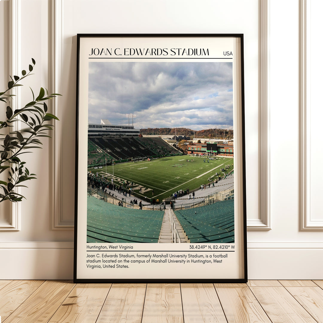 Joan C. Edwards Stadium Minimal Wall Art