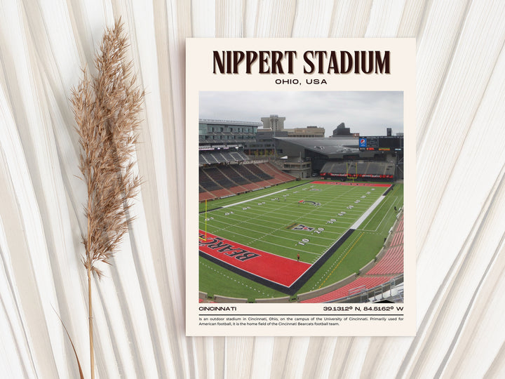 Nippert Stadium Football Retro Wall Art