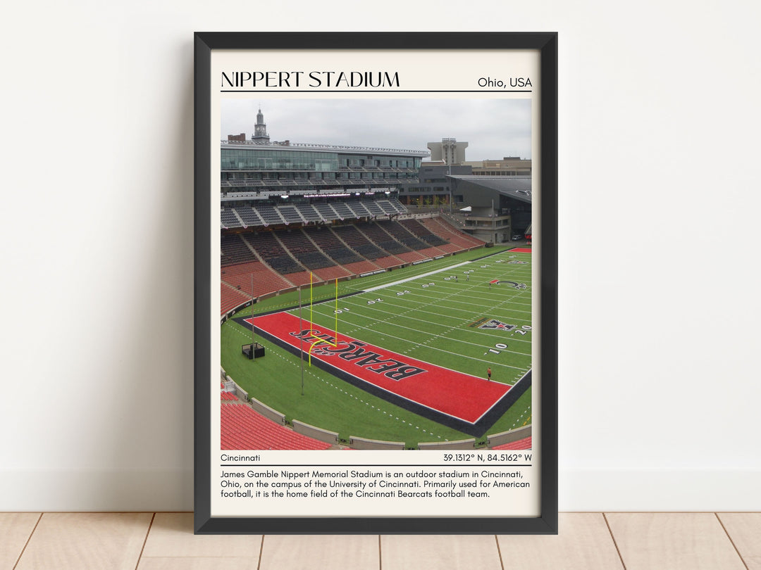 Nippert Stadium Football Minimal Wall Art