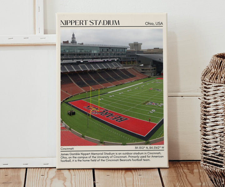 Nippert Stadium Football Minimal Wall Art