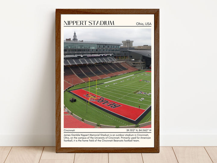 Nippert Stadium Football Minimal Wall Art