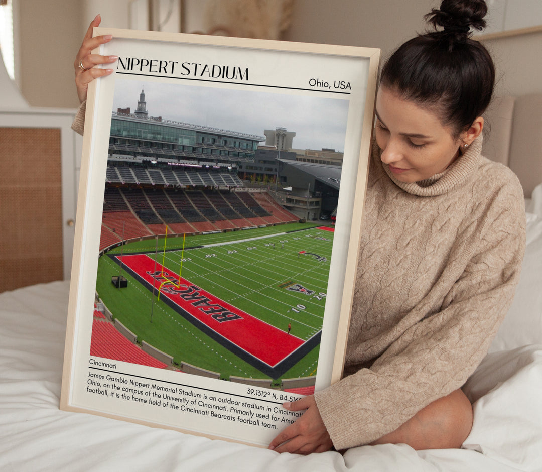 Nippert Stadium Football Minimal Wall Art