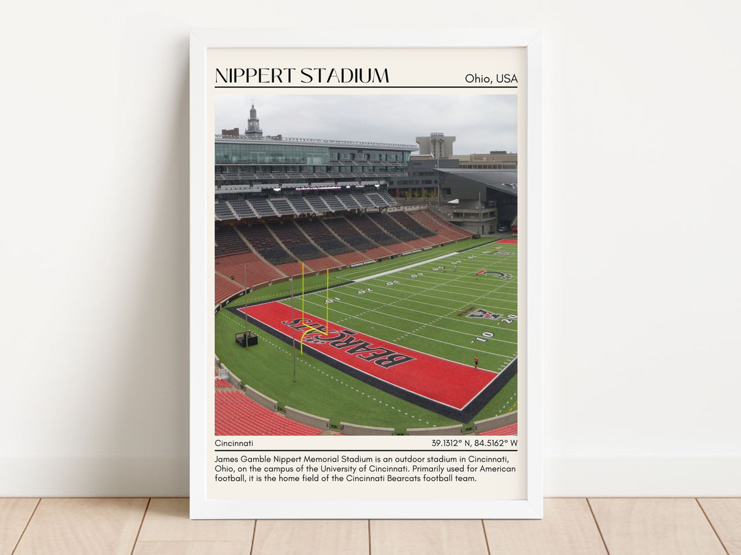 Nippert Stadium Football Minimal Wall Art