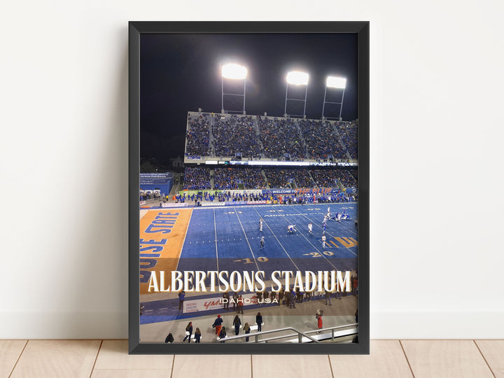 Albertsons Stadium Football  Wall Art