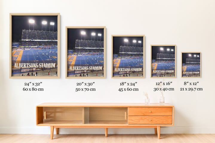 Albertsons Stadium Football  Wall Art