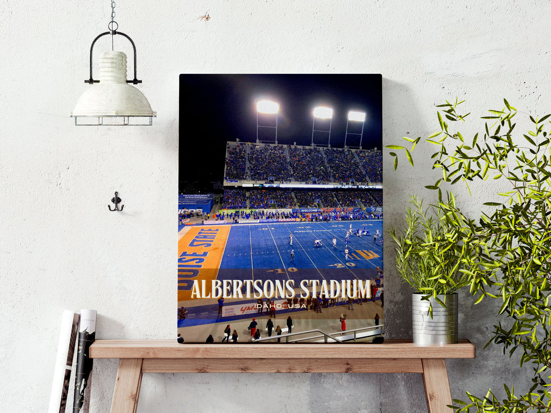 Albertsons Stadium Football  Wall Art