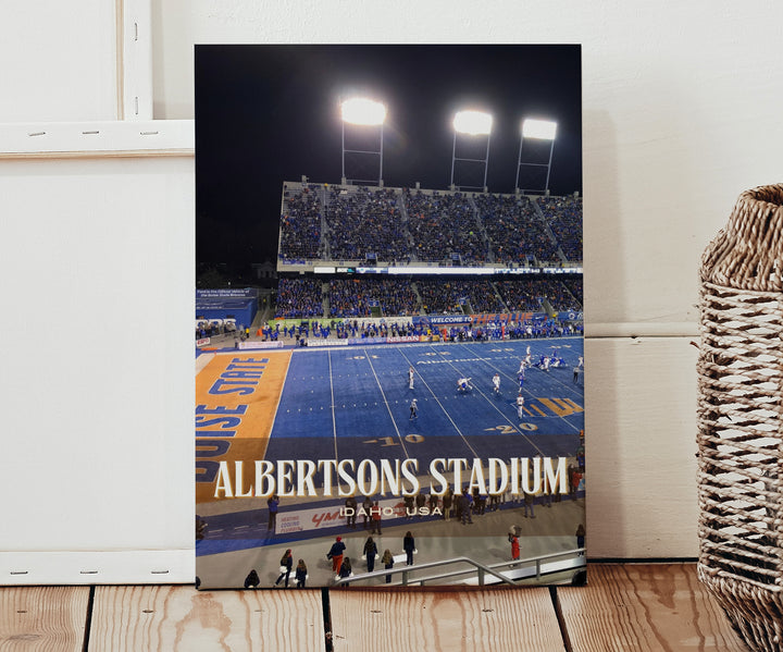 Albertsons Stadium Football  Wall Art