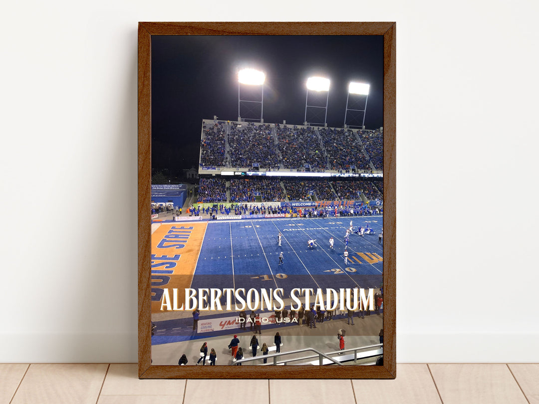 Albertsons Stadium Football  Wall Art