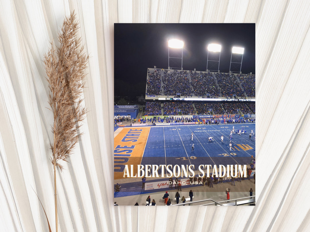 Albertsons Stadium Football  Wall Art