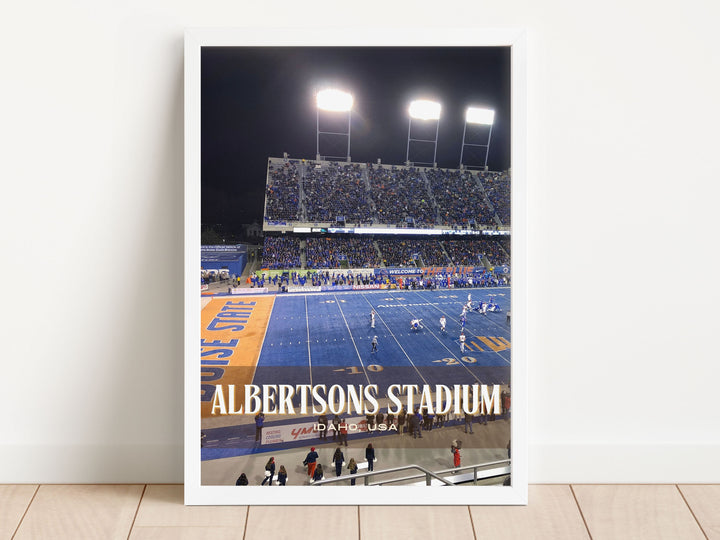 Albertsons Stadium Football  Wall Art