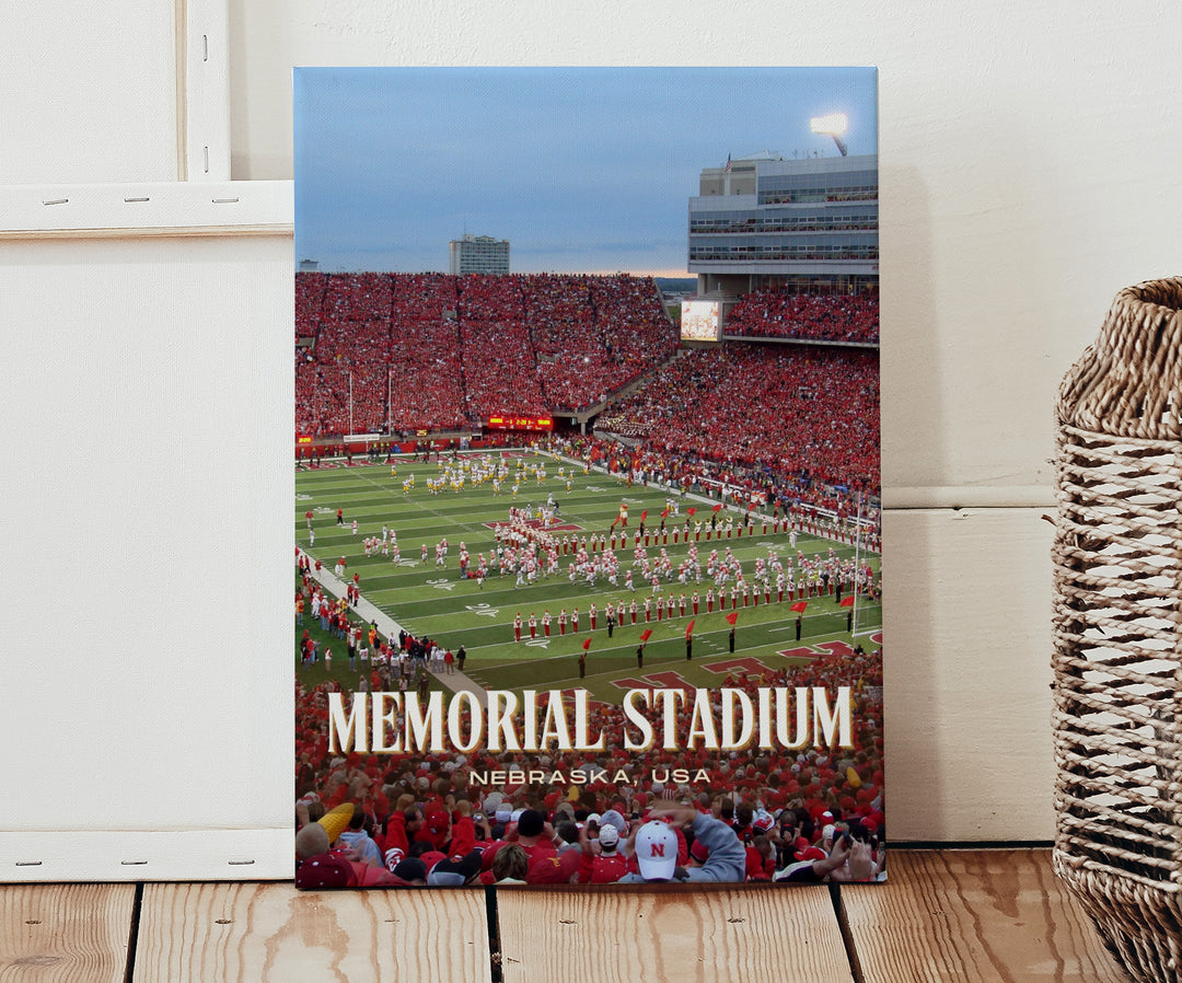 Memorial Stadium Football Wall Art