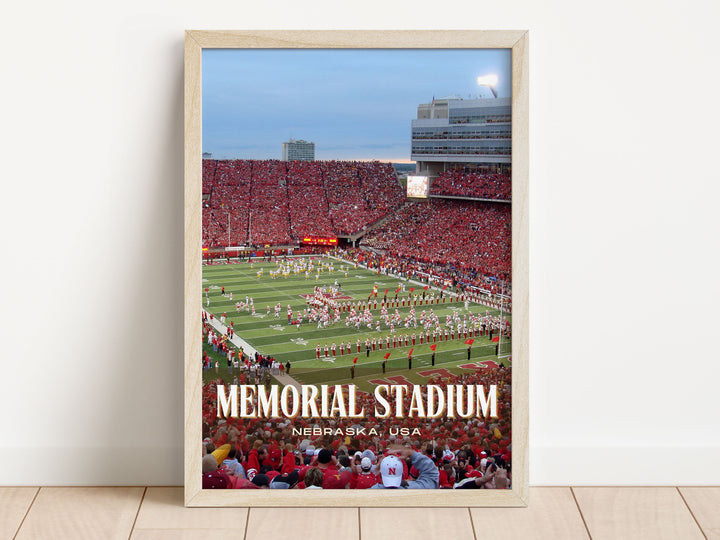 Memorial Stadium Football Wall Art