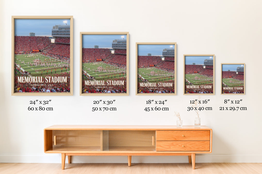 Memorial Stadium Football Wall Art