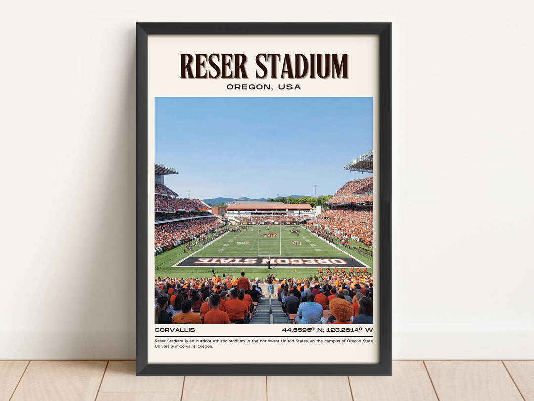 Reser Stadium Football Retro Wall Art