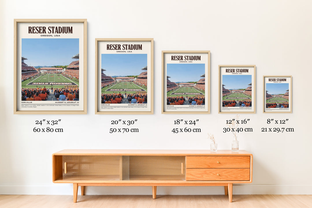 Reser Stadium Football Retro Wall Art