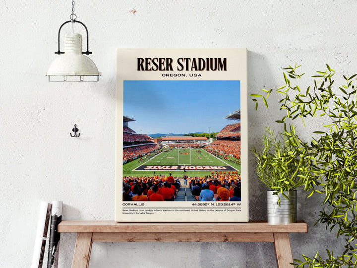 Reser Stadium Football Retro Wall Art