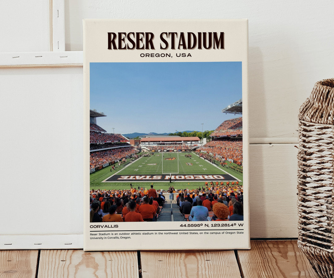 Reser Stadium Football Retro Wall Art