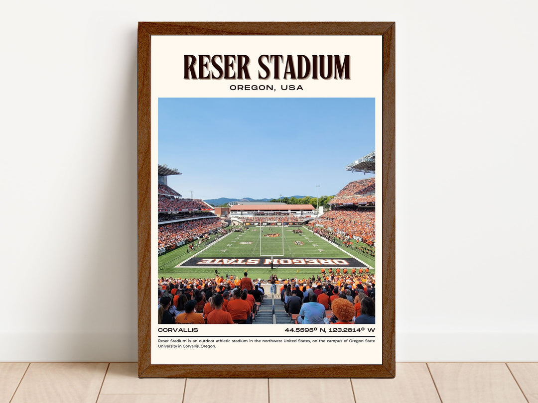 Reser Stadium Football Retro Wall Art