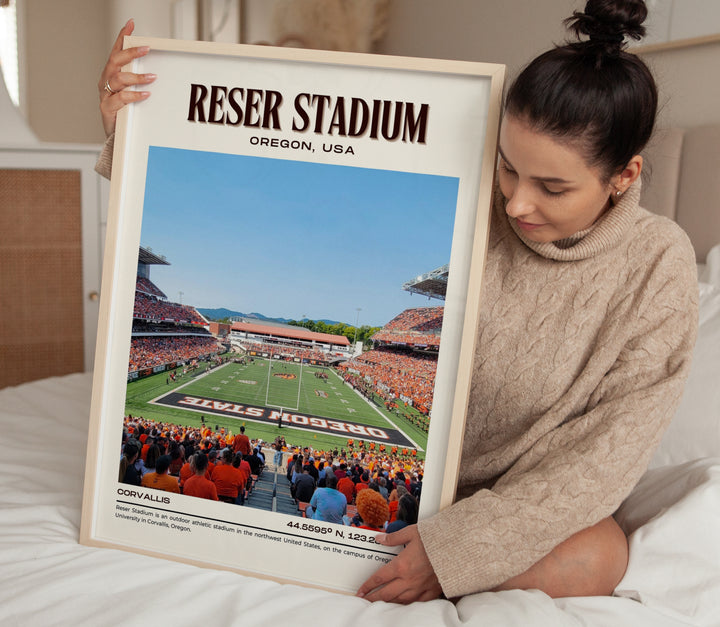 Reser Stadium Football Retro Wall Art