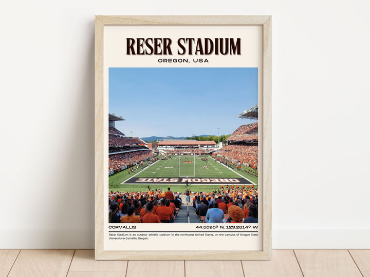 Reser Stadium Football Retro Wall Art