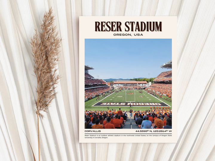 Reser Stadium Football Retro Wall Art