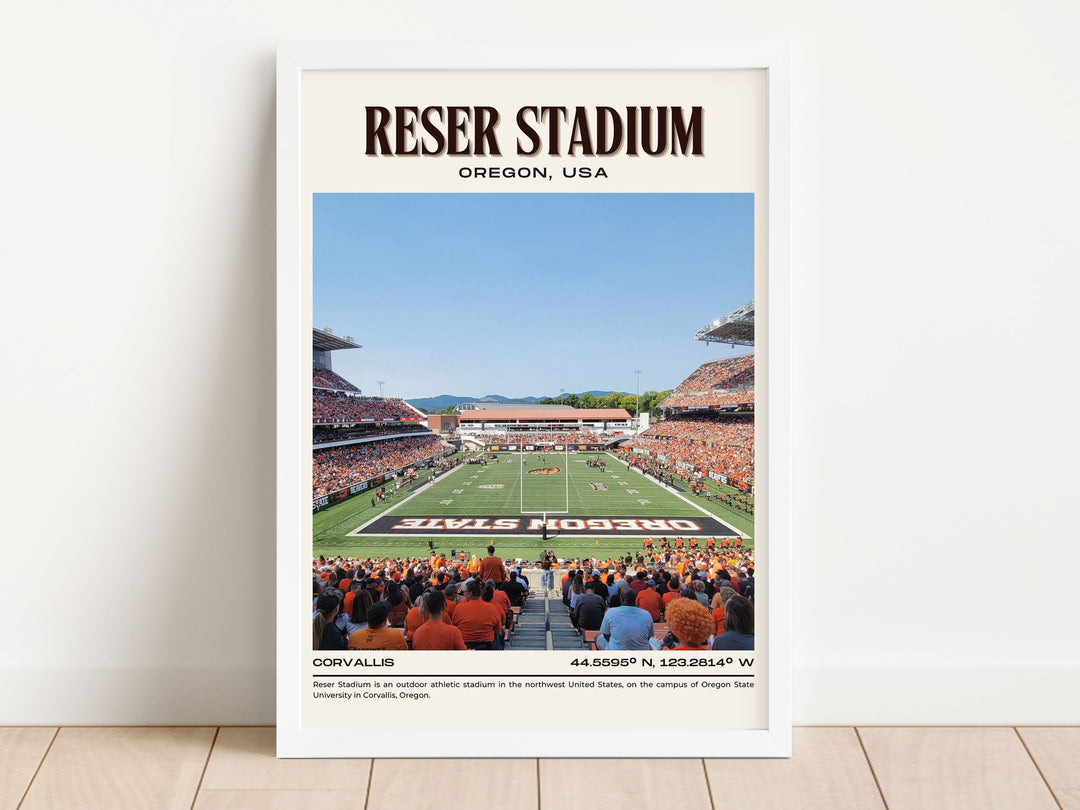 Reser Stadium Football Retro Wall Art