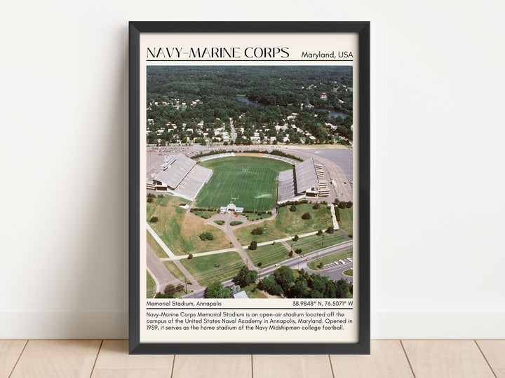 Navy–Marine Corps Memorial Stadium Football Minimal Wall Art