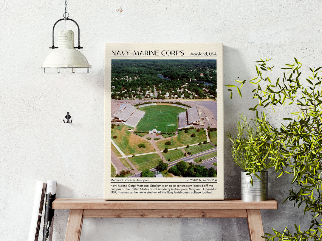 Navy–Marine Corps Memorial Stadium Football Minimal Wall Art