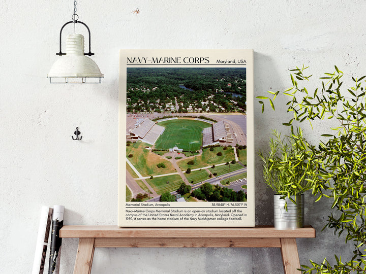 Navy–Marine Corps Memorial Stadium Football Minimal Wall Art