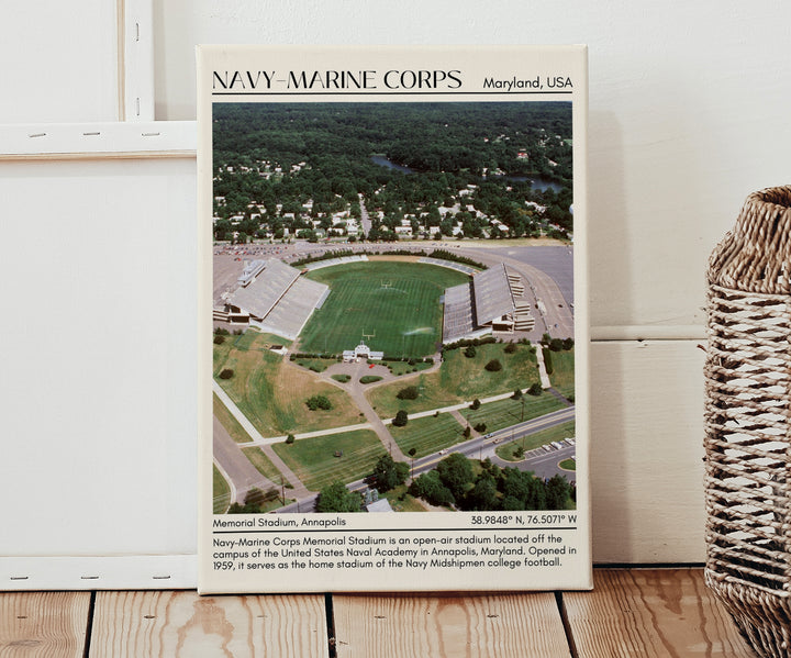 Navy–Marine Corps Memorial Stadium Football Minimal Wall Art