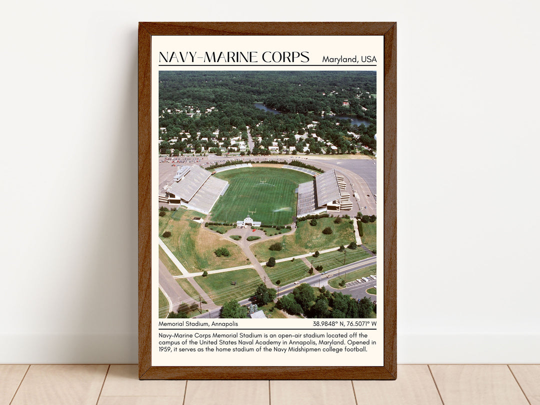 Navy–Marine Corps Memorial Stadium Football Minimal Wall Art