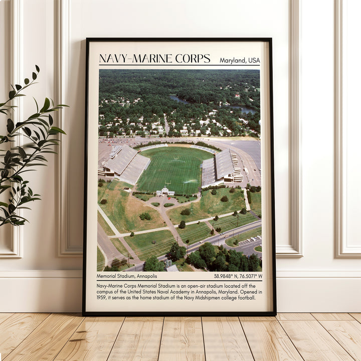 Navy–Marine Corps Memorial Stadium Football Minimal Wall Art