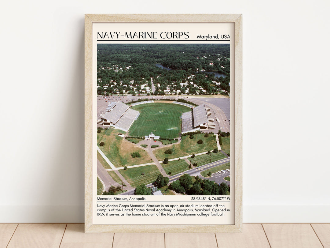 Navy–Marine Corps Memorial Stadium Football Minimal Wall Art