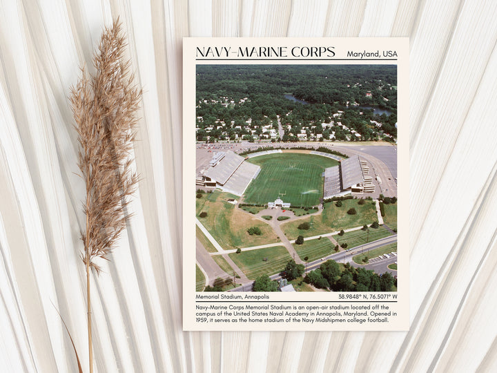 Navy–Marine Corps Memorial Stadium Football Minimal Wall Art