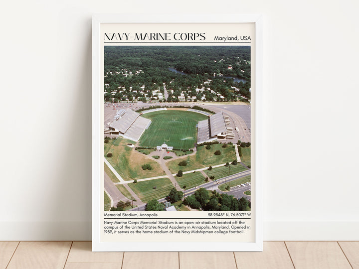 Navy–Marine Corps Memorial Stadium Football Minimal Wall Art