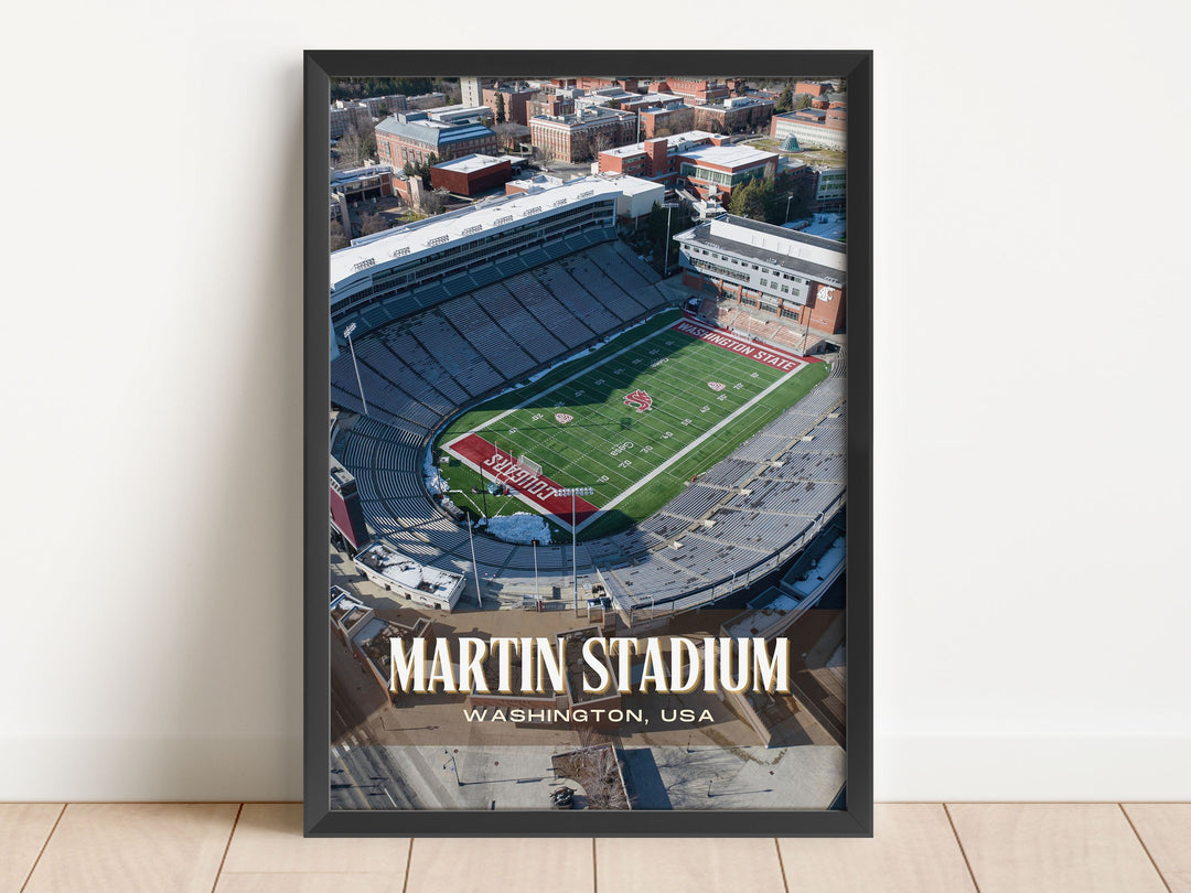 Martin Stadium Football Wall Art