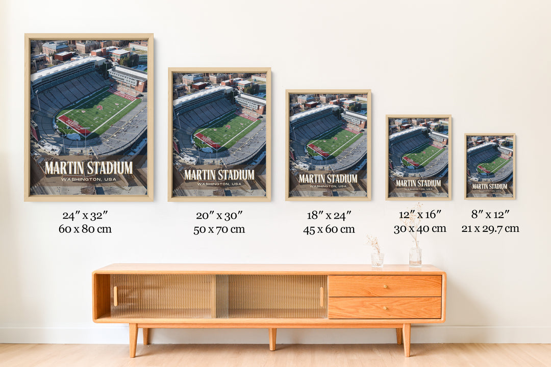 Martin Stadium Football Wall Art