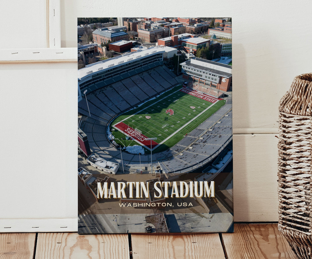 Martin Stadium Football Wall Art