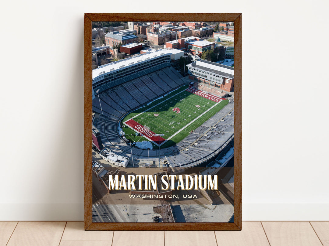 Martin Stadium Football Wall Art