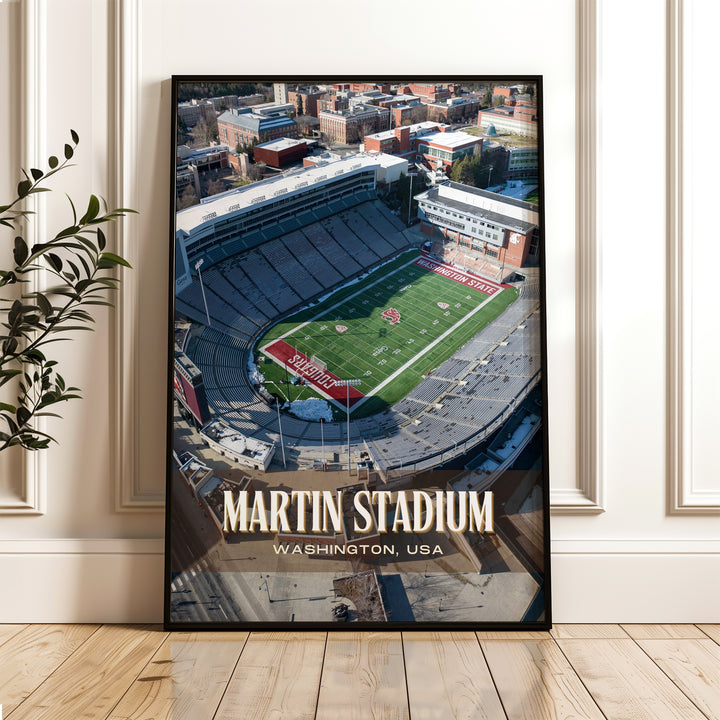 Martin Stadium Football Wall Art