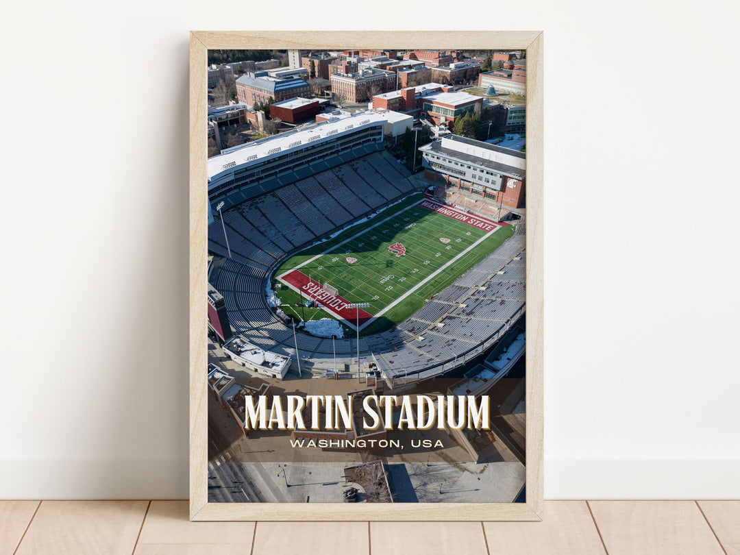 Martin Stadium Football Wall Art